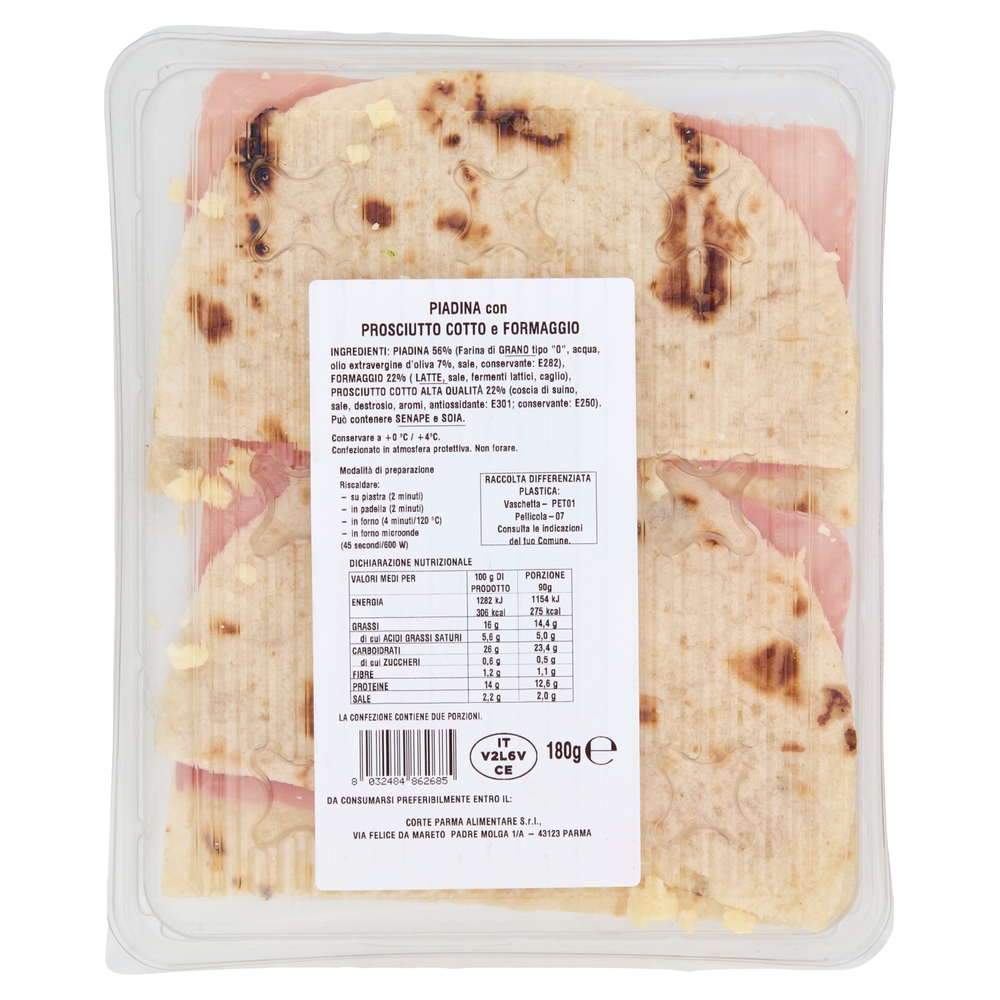 Amoretti Piadina cotto & formaggio 180 g
